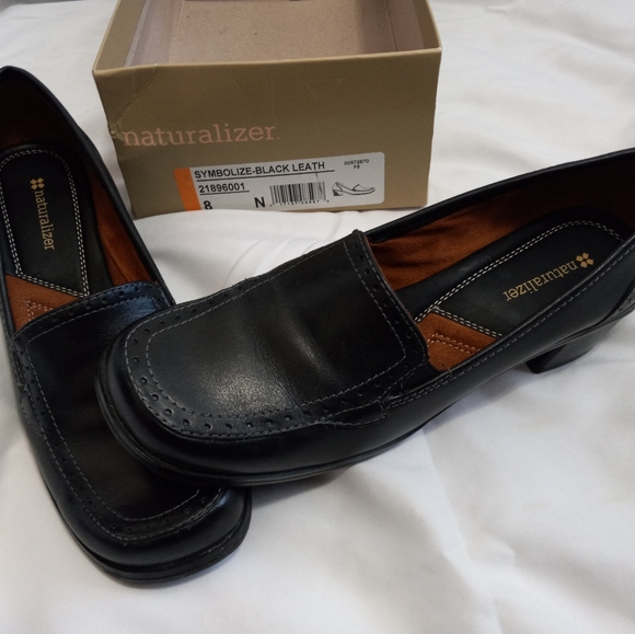 Naturalizer Womens Black Shoes Symbolize Leather - Picture 1 of 4